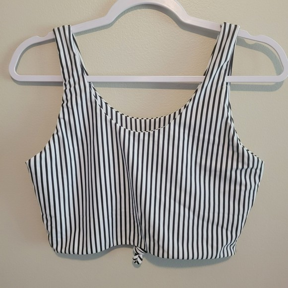 Zaful Crop Tank With Tie & Elastic Support Size L - Picture 2 of 5